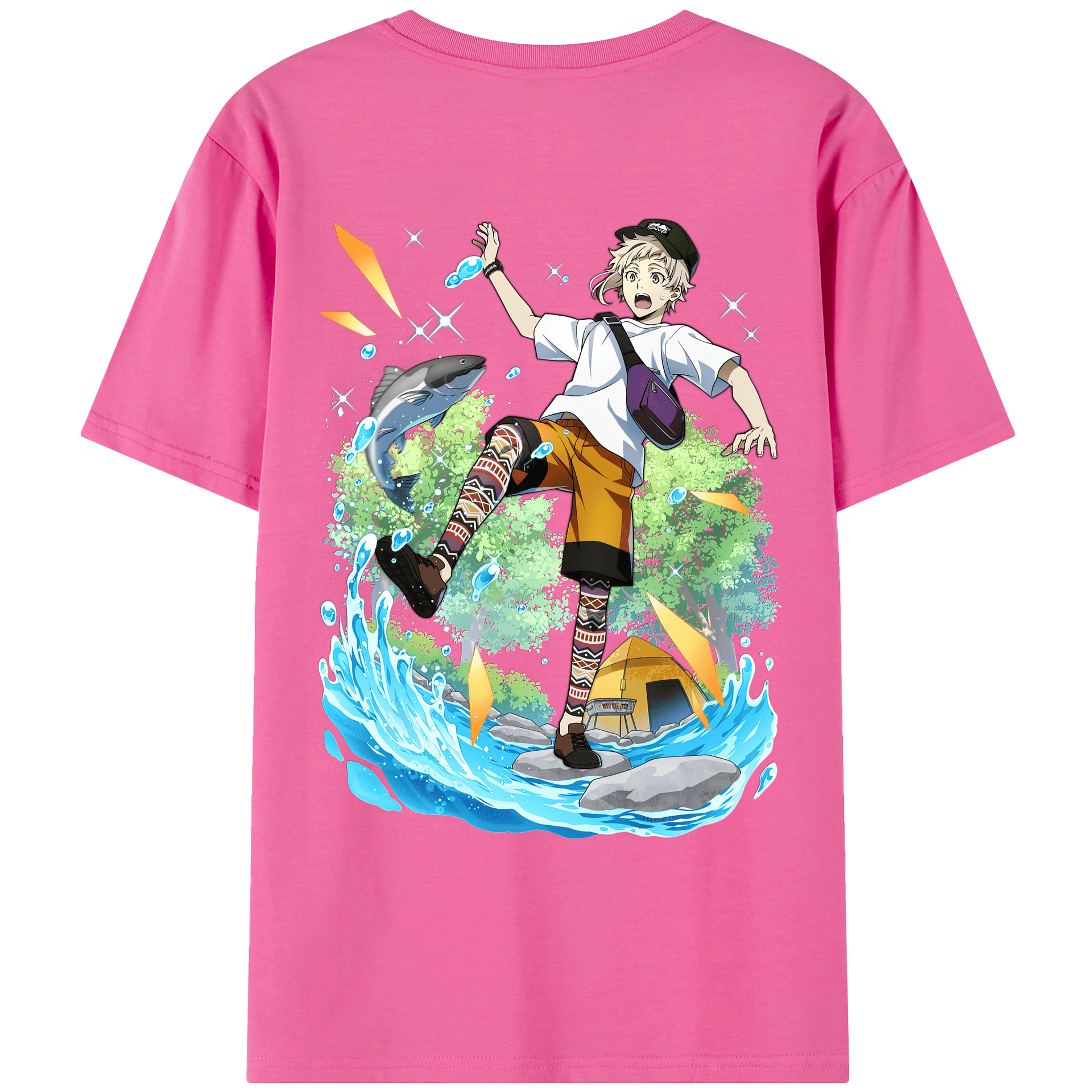 （画像用） 文豪ストレイドッグス Bungo Stray Dogs レディース半袖Tシャツ(バックプリント)